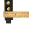 Military Style Shoulder Epaulet Black Gold Zipper Star Applique Accessory